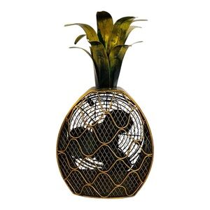 Pier One Imports Pineapple Fan! 🍍Gently used in excellent working condition!